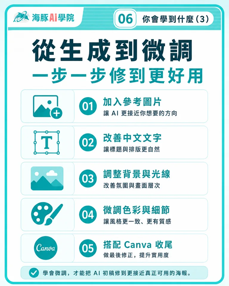 按住拖曳可調整圖片順序
